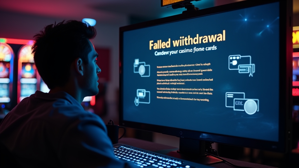 Błąd wypłaty i komunikaty ostrzegawcze w kasynie online