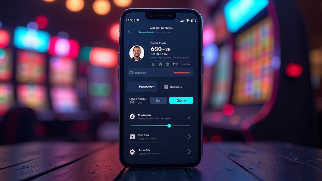 Ekran aplikacji Spin Winera Casino App po zalogowaniu z głównymi zakładkami
